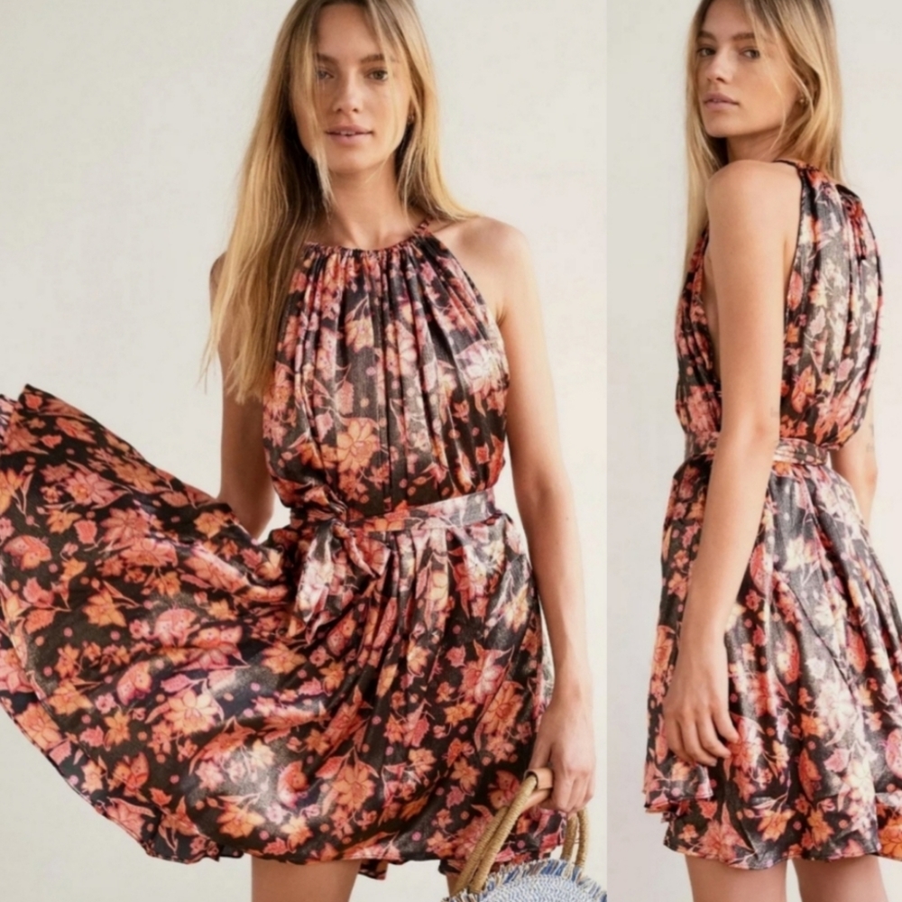 FREE PEOPLE - Halter Swing Mini Dress